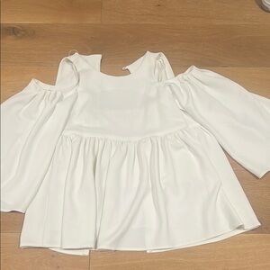 Hunter Bell White Off-Shoulder top